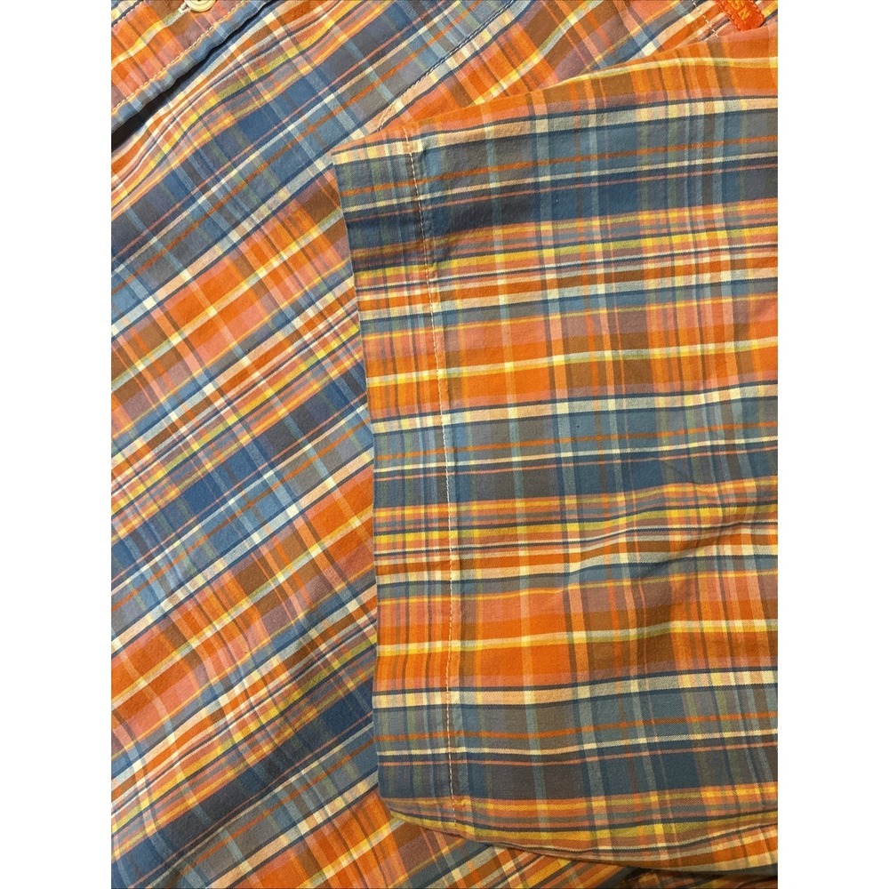 US Polo Association Mens Plaid Button Down Short Sleeve Shirt Size 2xl - Picture 4 of 11